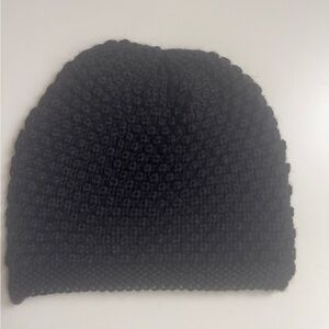 Black Alpaca Knit Beanie - Made in Peru